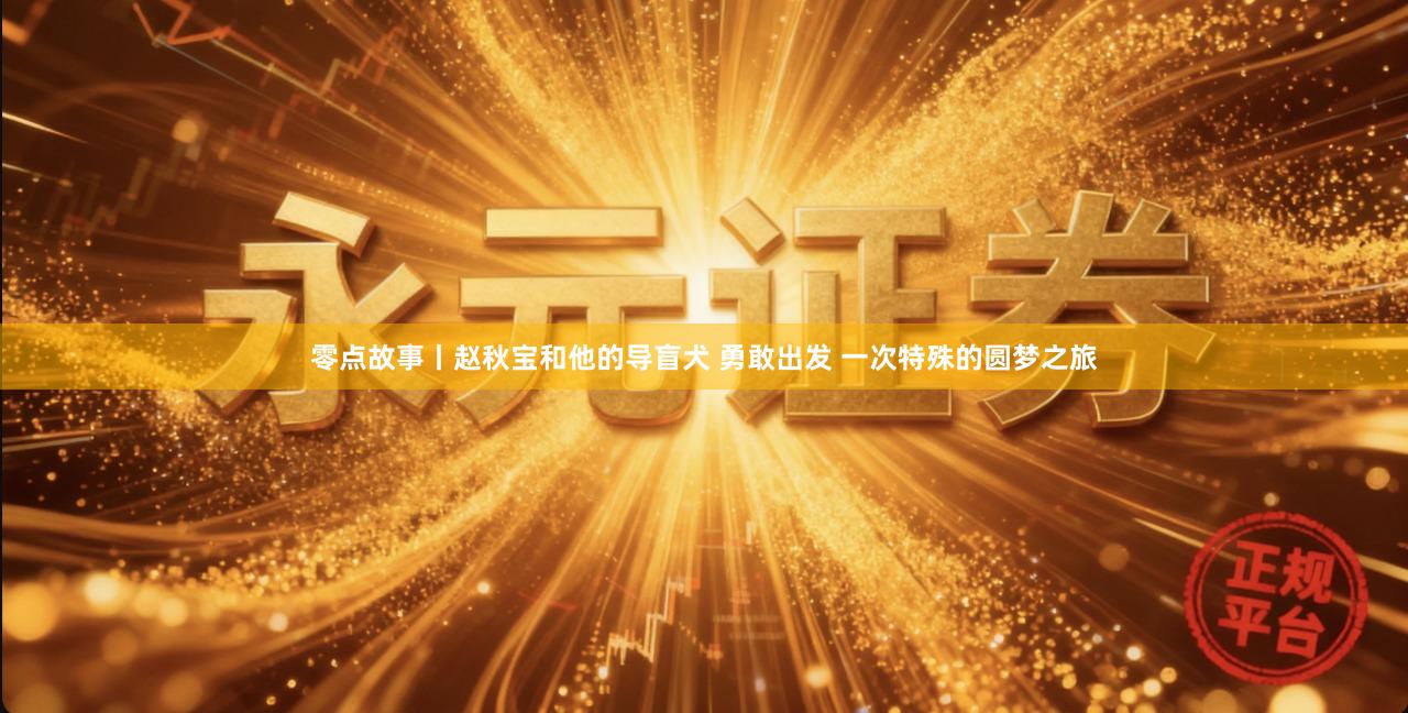 零点故事丨赵秋宝和他的导盲犬 勇敢出发 一次特殊的圆梦之旅